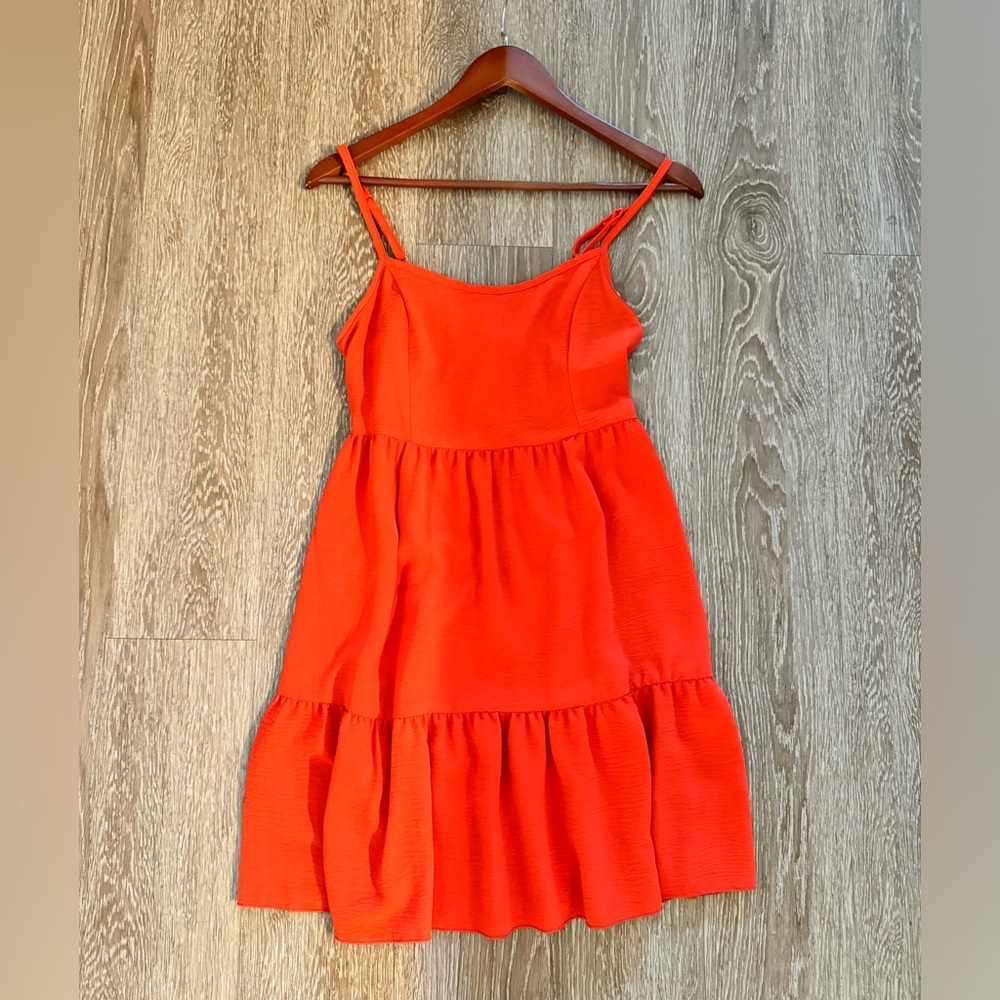Altar’d state Red-Orange Dress, Tie Back Size M - Woman
